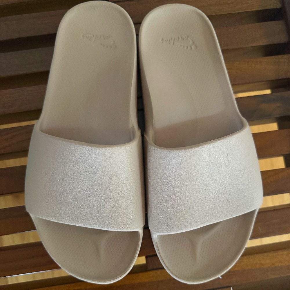 Archies | Arch Support Slides - Classic - Tan Sz 7
